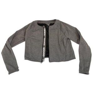 Adidas Women’s Cropped Track Jacket Gray Size S NWT Full Zip New with Tags